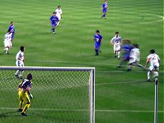 前半の守り、シュートは打たせず