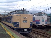 583系と特急かもしか